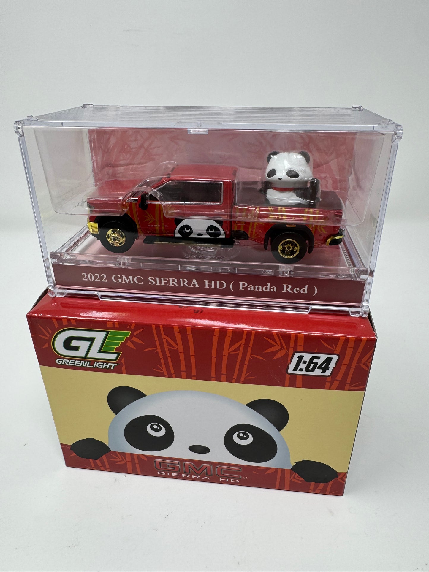 Greenlight 2022 GMC Sierra 3500 HD Red Panda - Collector's Expo Exclusive