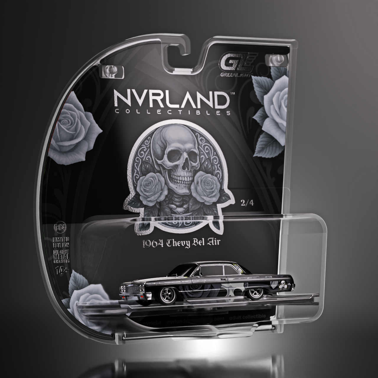NVRLand 1964 Bel Air Lowrider – Midnight Flat Black – NVRLand NVRLand 1964 Bel Air Lowrider – Midnight Flat Black – NVRLand