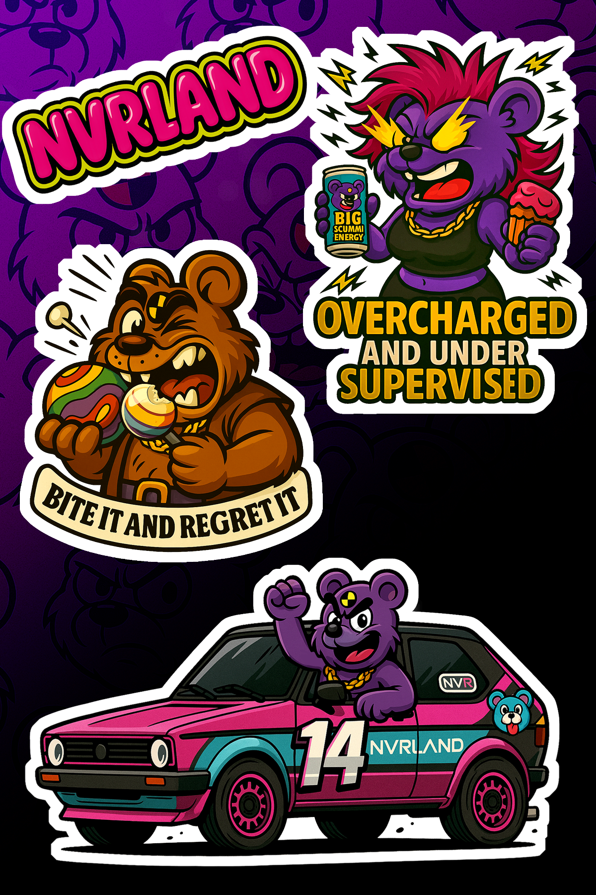 Scummi – 8-Piece Collector Sticker Pack