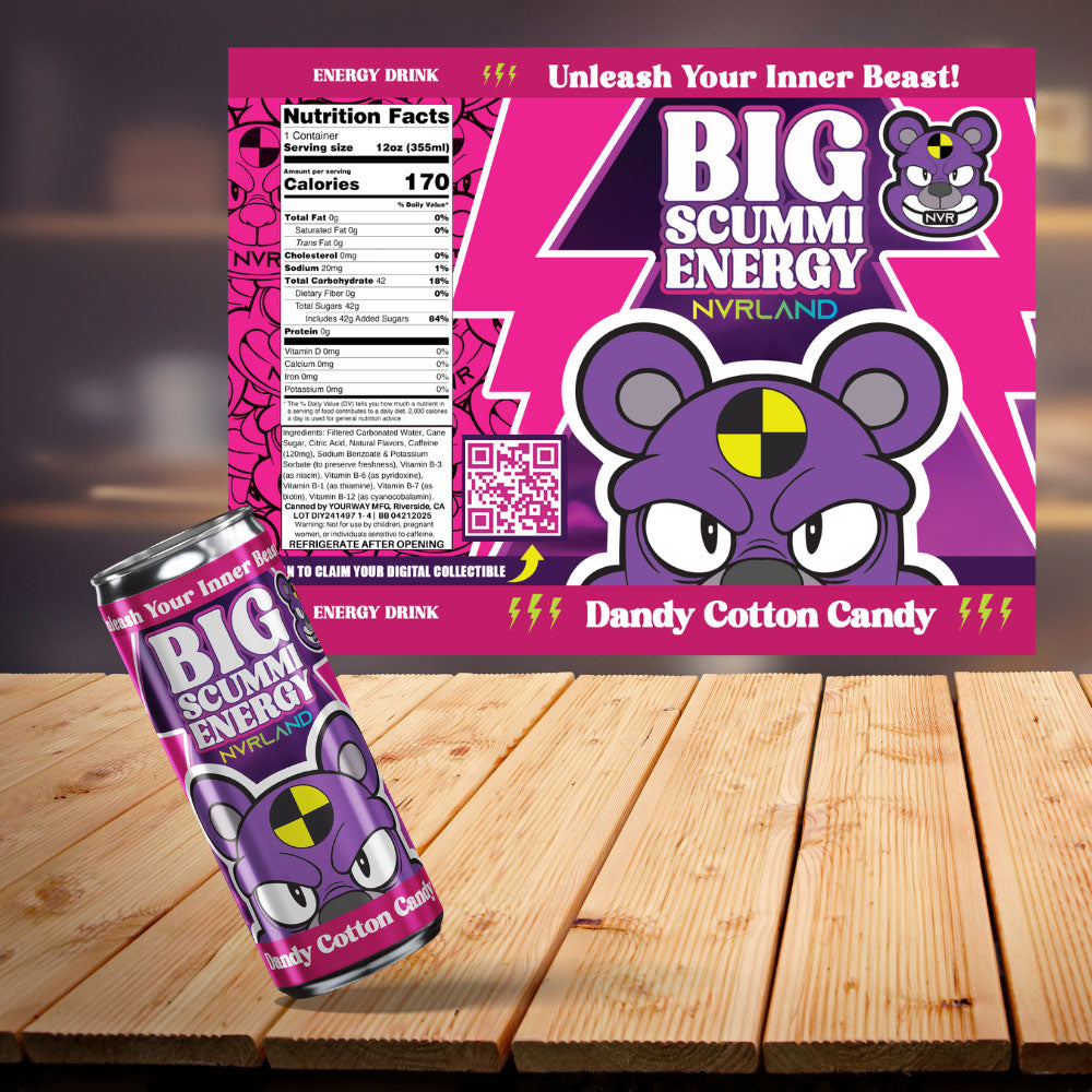 Limited Edition Big Scummi Energy - Dandy Cotton Candy