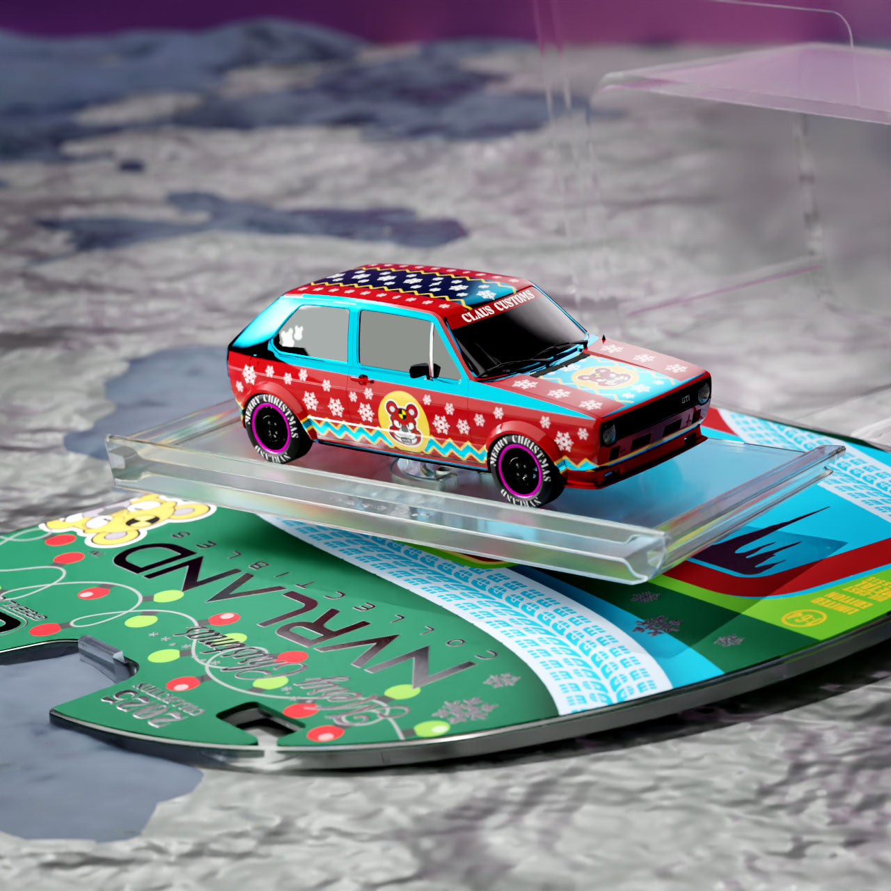 1975 Volkswagen Golf GTI Widebody Chase in Jack Frost Blue Chrome