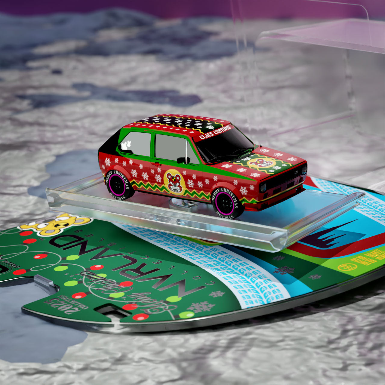 1975 Volkswagen Golf GTI Widebody Chase Holiday Highlighter Green Chrome