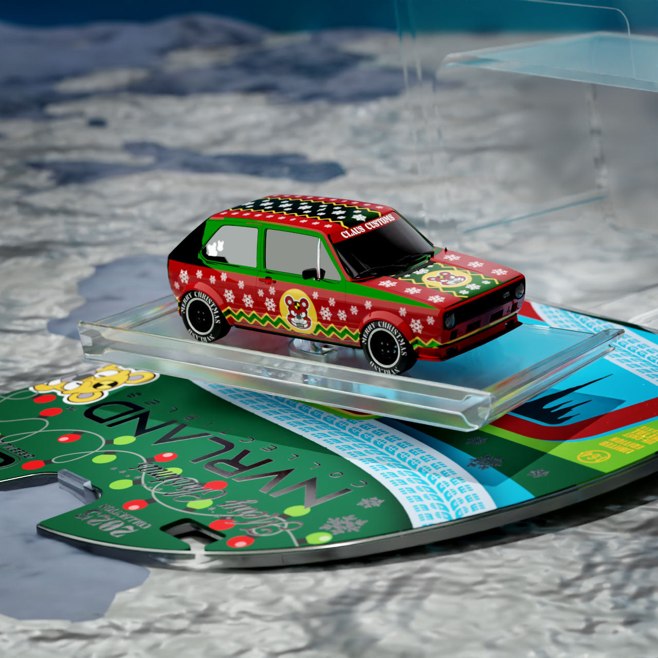 1975 Volkswagen Golf GTI Widebody in Holiday Highlighter Green Chrome