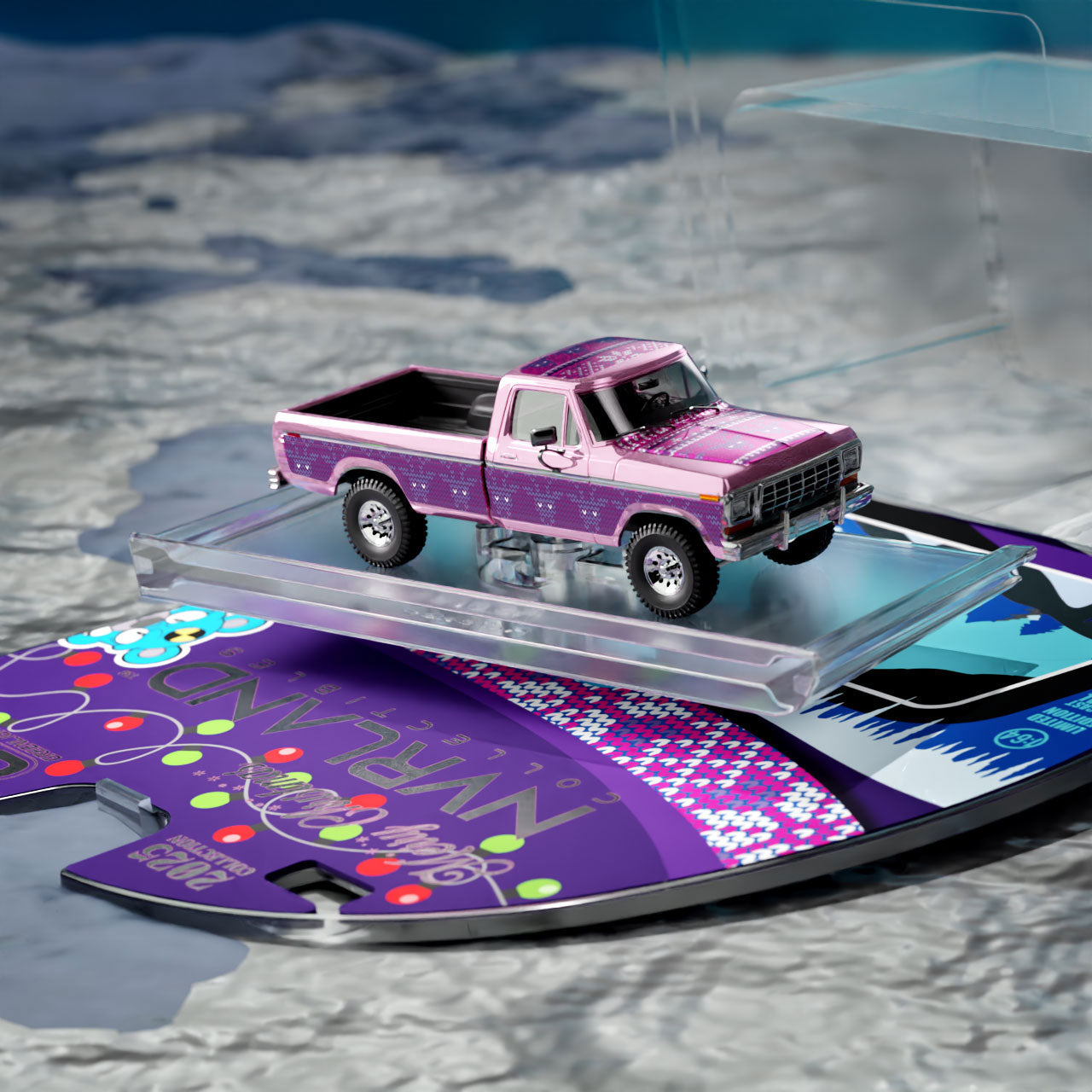 1978 Ford F-250 Custom in Sugarplum Pink Chrome