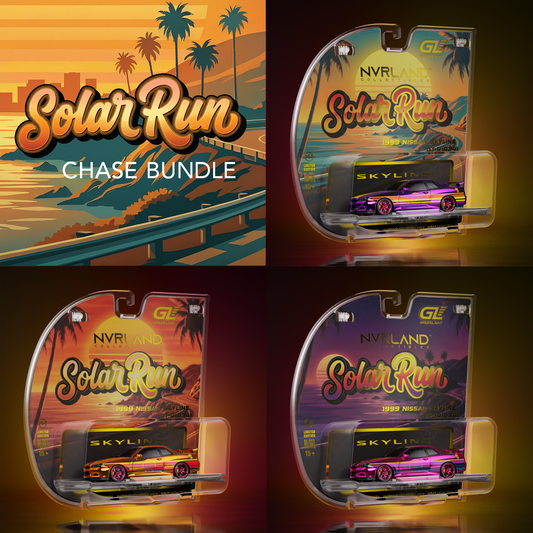 1999 Nissan Skyline GT-R (R34) - Solar Run Complete Chase Set with Collector Extras