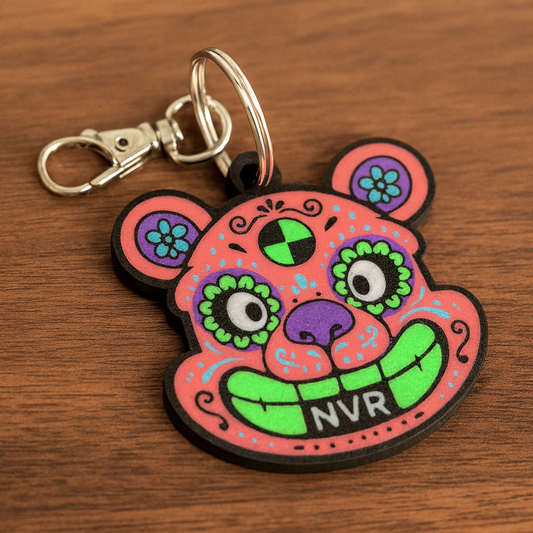 Sugar Skull Scummi Keychain - Tropical Pop