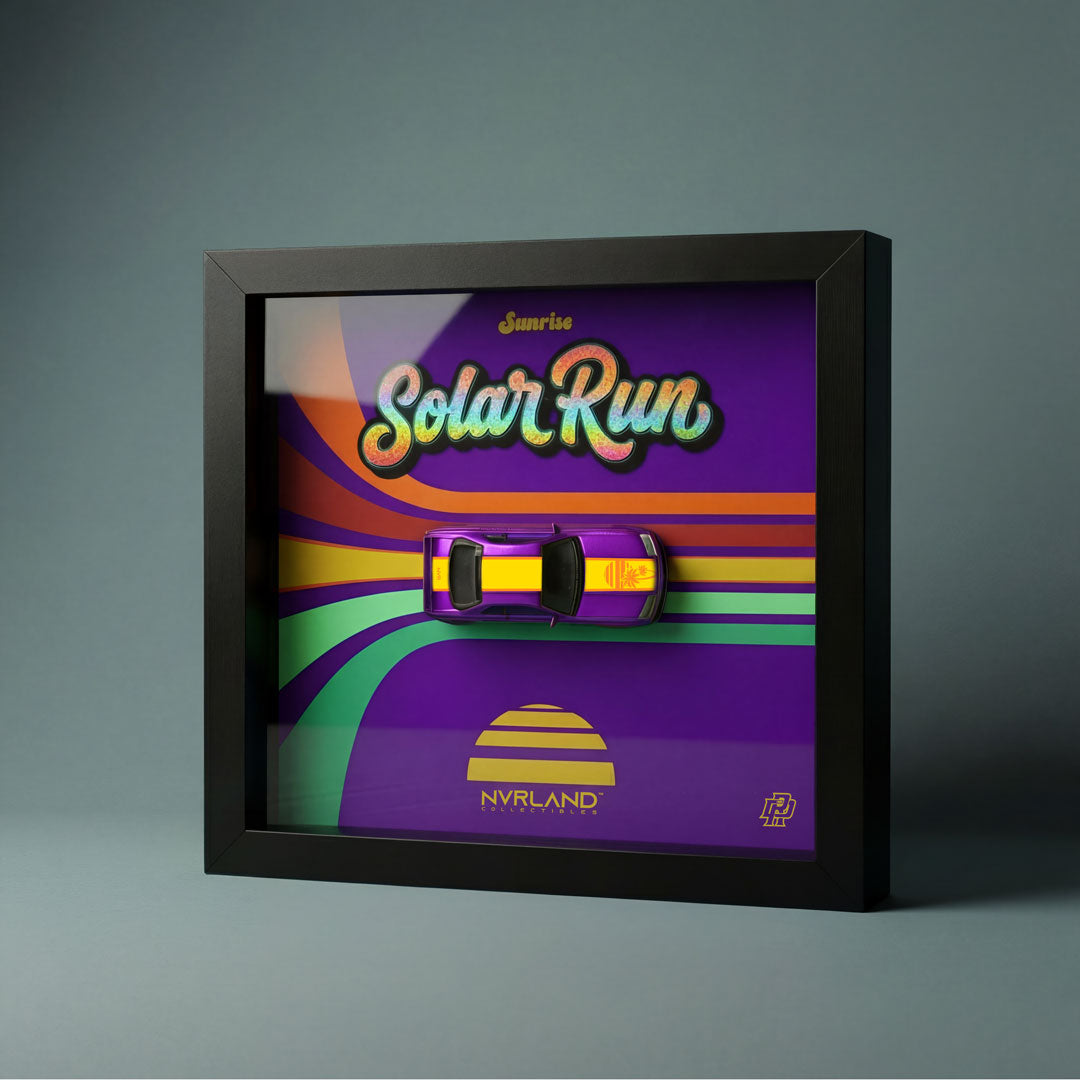 Solar Run Shadowbox Wall Art — Sunrise (Rockkicker Artist Series)
