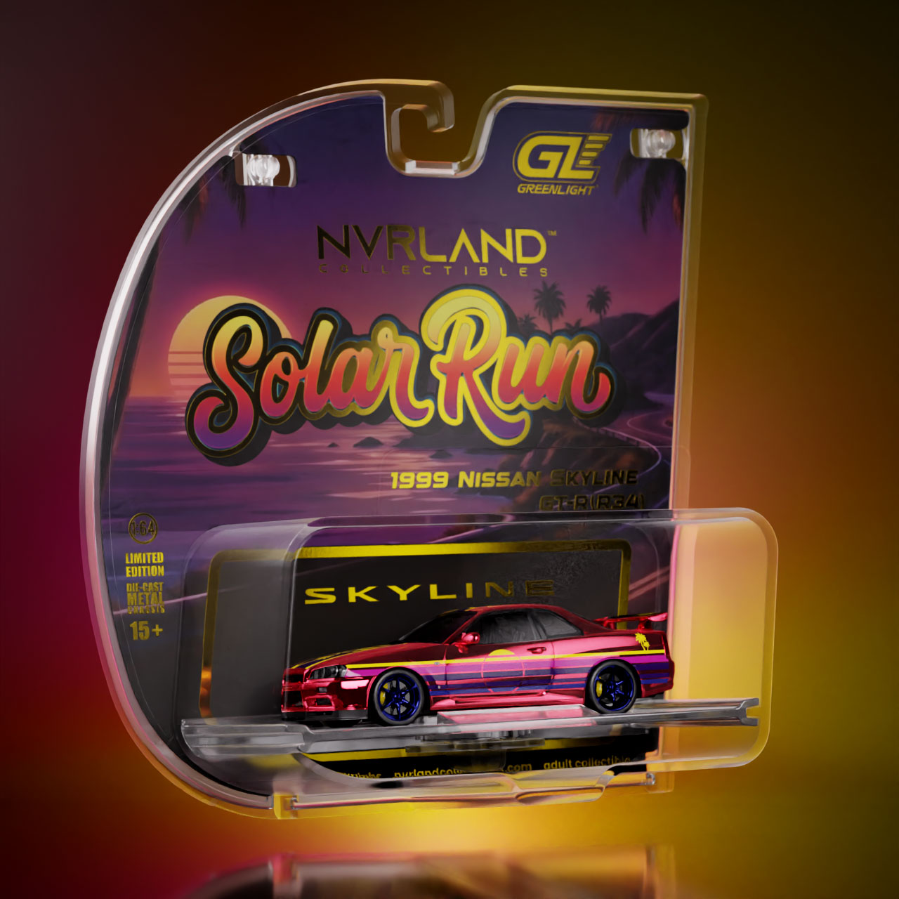 1999 Nissan Skyline GT-R (R34) - Solar Run Complete Set with Bonus