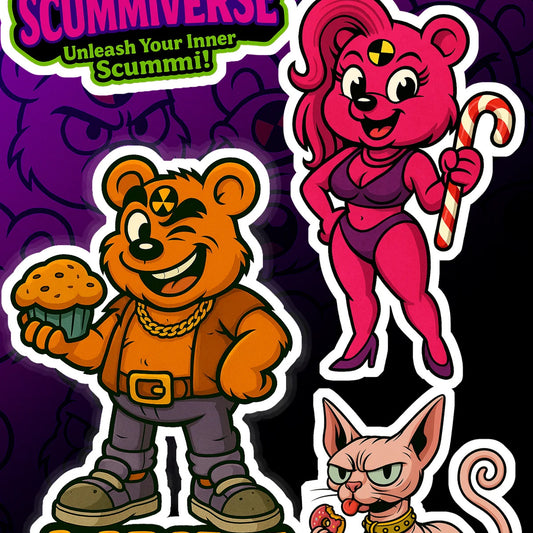 Scummi – 8-Piece Collector Sticker Pack