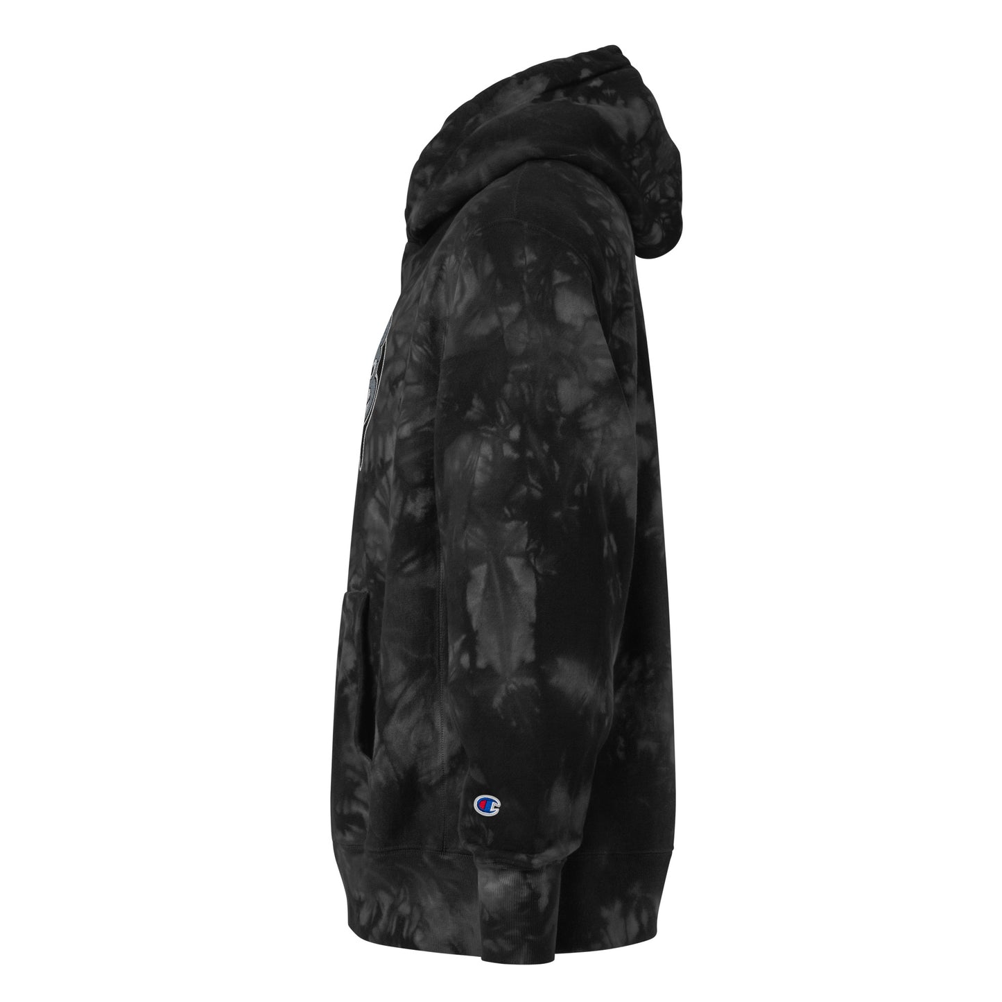 Champion tie-dye "Dead Eyes Scummi Bear" hoodie