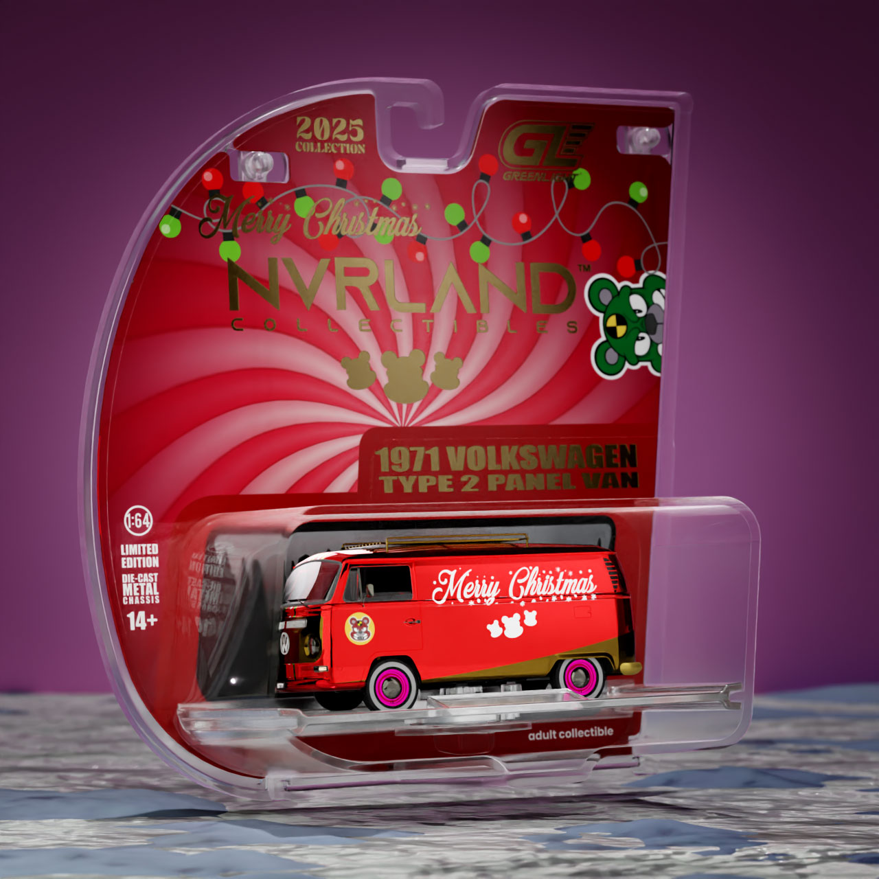 1971 VW Type 2 Panel Van – “Grandma Betty” Chase Edition in Reindeer Red Chrome