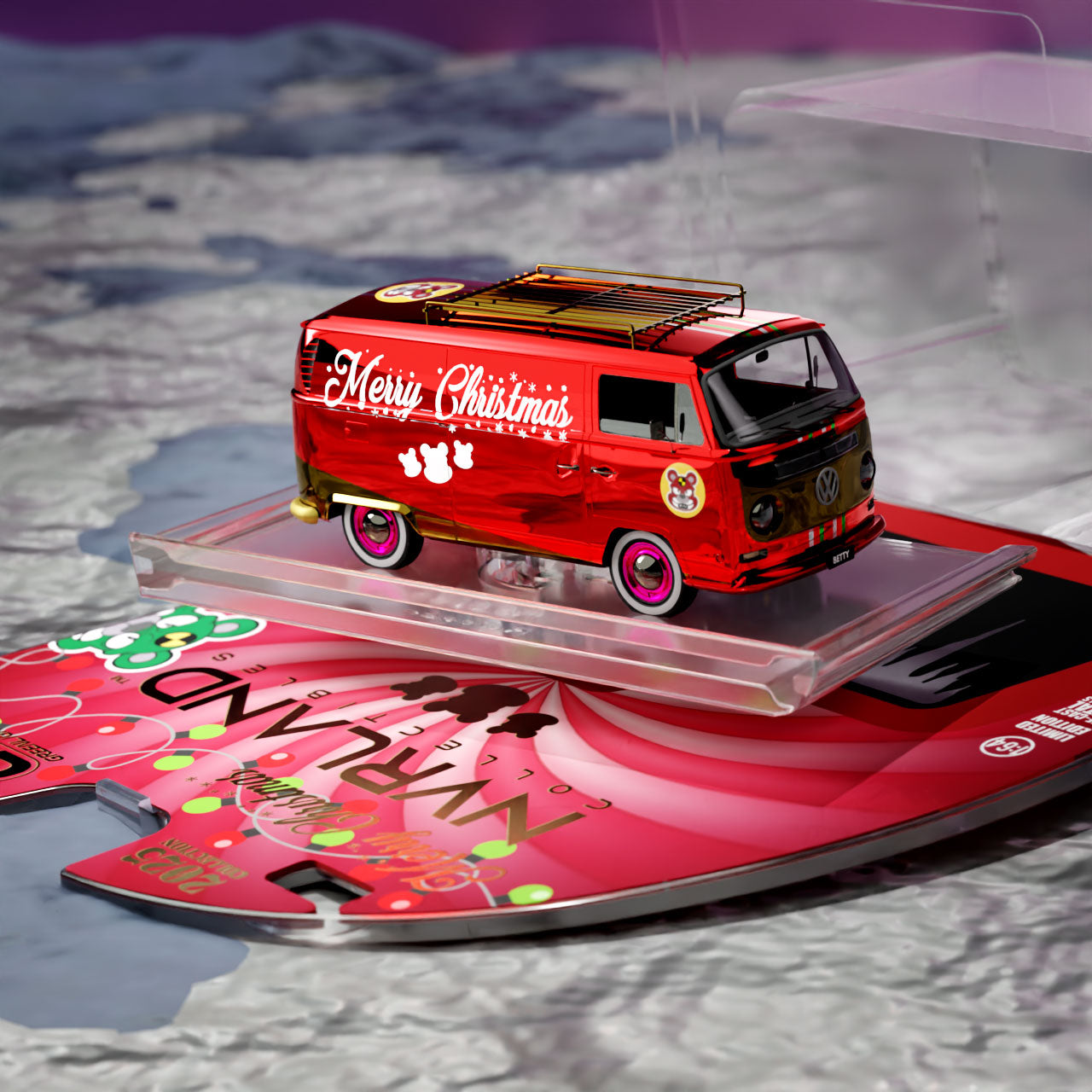 1971 VW Type 2 Panel Van – “Grandma Betty” Chase Edition in Reindeer Red Chrome
